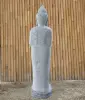  Product image 5 of the product “Standing Buddha with floral carving, Abudaya position. 38 x 30 x 150cm. Natural stone (river stone), stonemasonry ”